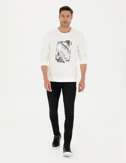 Ekru Regular Fit Sweatshirt - Pierre cardin фото 4