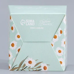 Цена за 5 шт. Коробка бонбоньерка, упаковка подарочная, Ромашки, 8?7.5?6 см см