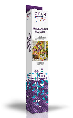 Кристальная (алмазная) мозаика ФРЕЯ №08 СК/Распродажа ALVR-269 Астры и яблоки 35 х 45 см