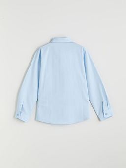 Basic Uzun Kollu Erkek ?ocuk G?mlek