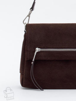 Сумка женская кожаная 8273-2PEF coffee Polina&Eiterou