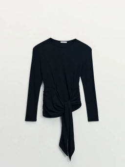 Лонгслив с декоративным узлом / Zarina фото 9