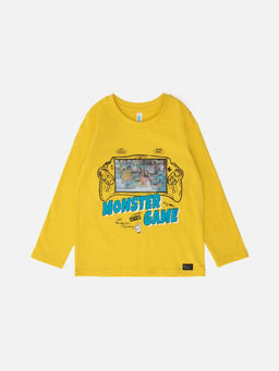 20120150067, Джемпер детский для мальчиков Riccota желтый Acoola фото 2