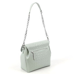 Женская кожаная сумка через плечо под крокодила 0112-18 - Cidirro фото 3