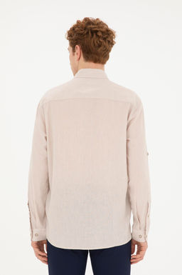 Мужская базовая рубашка с длинным рукавом Stone - U.s. polo assn фото 5