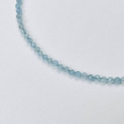 Колье из Аквамарина и Жемчуга "Бантик" 38 см +