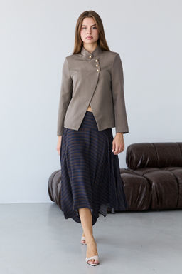 Vizon Kruvaze Kapama Blazer Ceket TWOAW27BC00026