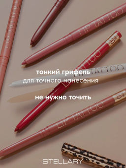 Stellary Автоматический карандаш для губ тон 04 plum  фото 5