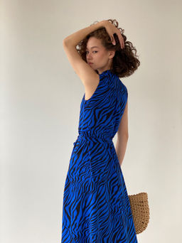 Платье, как из к/ф Красотка, синее с принтом - Martichelli фото 29