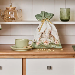 МЕШОЧЕК ПОДАРОЧНЫЙ SENSE 20Х29СМ,100% ХЛОПОК,ЗЕЛЕНЫЙ,ТВИЛ