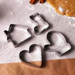 Формы для выпечки новогодние Уют, 4 шт.