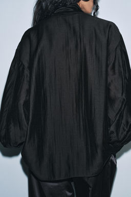 ZW COLLECTION FLOWING SHIRT WITH TIES - Zara фото 8