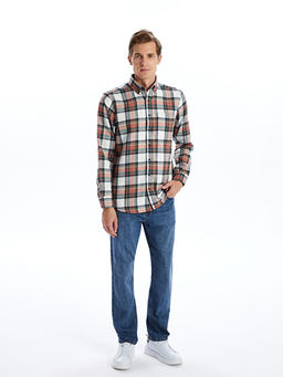 Regular Fit Uzun Kollu Ekose Erkek Oduncu G?mlek