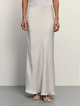 Юбка миди из сатина / Zarina фото 3