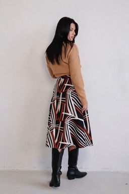 Юбка А-силуэта с принтом - Martichelli фото 61