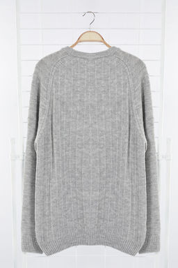 TRENDYOL MAN Ekru Regular Bisiklet Yaka Dokulu Kazak TMNAW25KZ00034 - Trendyolmilla фото 7