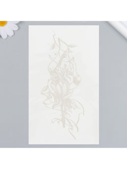 Переводная тату на тело синяя Балерина, 18?11 см