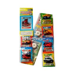 Конфеты Свистулька-Автомобили с наклейками (лента) Coris, Япония, 32,8 г Акция