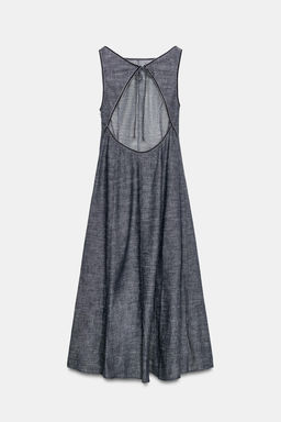 VESTIDO MIDI ESPALDA DESCUBIERTA / ?ndigo - Zara фото 7