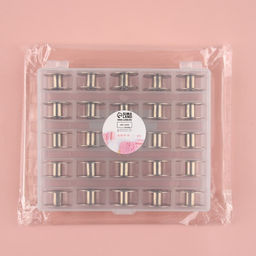 Набор шпулек в пластиковой коробке, d=20 мм, 25 шт., металл