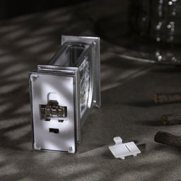 Светодиодная фигура «Серебристый фонарь с оленями» 7 × 13 × 3.5 см, пластик, батарейки AG13х3 (в комплекте), свечение тёплое белое