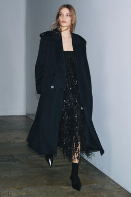 ZW COLLECTION LIMITED EDITION SEQUINNED FRINGED DRESS - Zara фото 5