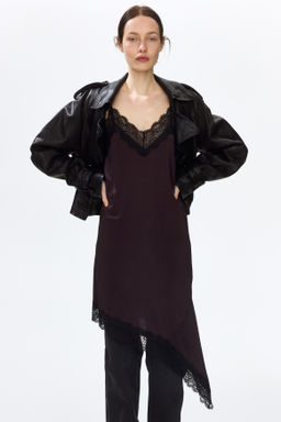 Vestido de tirantes con ribetes de encaje - H&m фото 9
