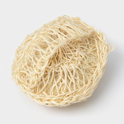 Мочалка - спонж Доляна «Сизаль», 12×12×5 см, бежевая