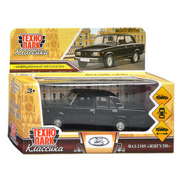 Машина металл LADA ваз-2105 1997 12 cm, двери, багаж, инерц.черный
