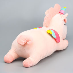 Мягкая игрушка Единорог с пледом, 50 см, цвет розовый - Simaland фото 4