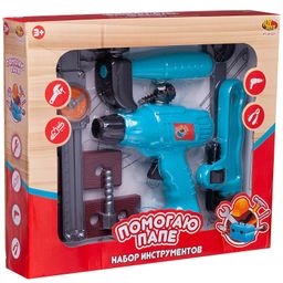 Набор инструментов ABtoys Помогаю Папе с дрелью  фото 3