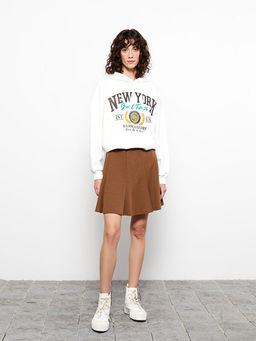 D?z Pileli Kad?n Etek