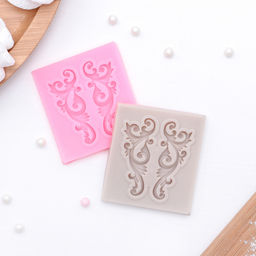 Молд Доляна «Лепнина», силикон, 5×5.5 см, цвет розовый