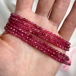 Бусины для украшений из розового Турмалина огранка