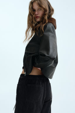 Pantal?n denim con cord?n de ajuste - H&m фото 6