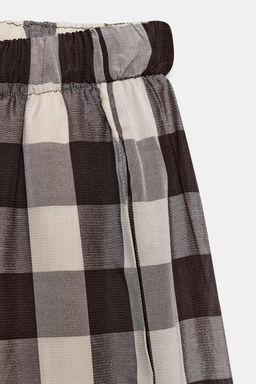 ZW COLLECTION GINGHAM CHECK TROUSERS - Zara фото 9
