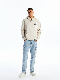 700 Straight Fit Erkek Kargo Jean Pantolon