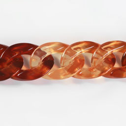 Цепочка для сумки, пластиковая, 17 23 мм, 120 см, цвет коричневый - Арт узор фото 2