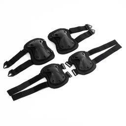 Набор наколенники 17 х 20 см и налокотники 14 х 17.5 см, черные - Simaland фото 6