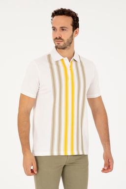 U. S. Polo Assn / Мужская футболка цвета экрю - U.s. polo assn фото 8