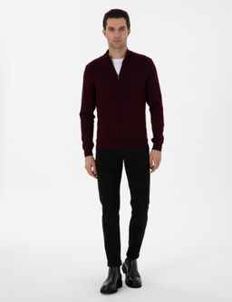 Siyah Slim Fit Kanvas Pantolon