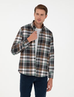 Kahverengi Comfort Fit Oduncu G_mlek