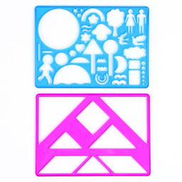 Трафарет Фигура, набор 2 шт.