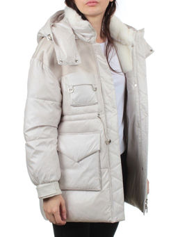 338-X28 LT. BEIGE Куртка зимняя женская (200 гр. холлофайбер) - Fashion фото 8