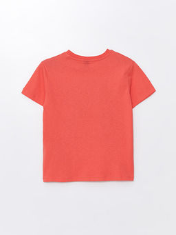 Bisiklet Yaka Bask?l? K?sa Kollu Erkek ?ocuk Ti??rt - Waikiki фото 2