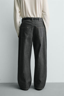 JEANS LOOSE FIT / Gris azul - Zara фото 2