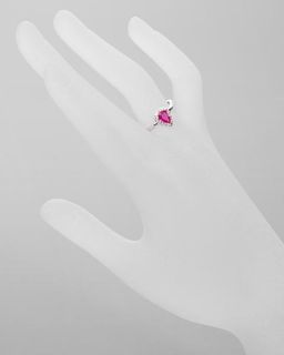 World of Gemstones. Кольцо с корундом рубинового оттенка,