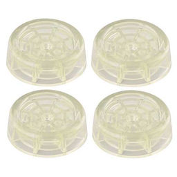 Антивибрационные подставки для стиральных машин и холодильников (круг.прозрач.) d6см, h2см МТ76-134 /МультиДом/