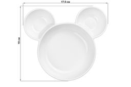 Менажница 19*17,5*3 см "Мышка" цельная 3 секции