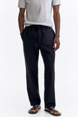 Pantal?n en mezcla de lino Regular Fit - H&m фото 8